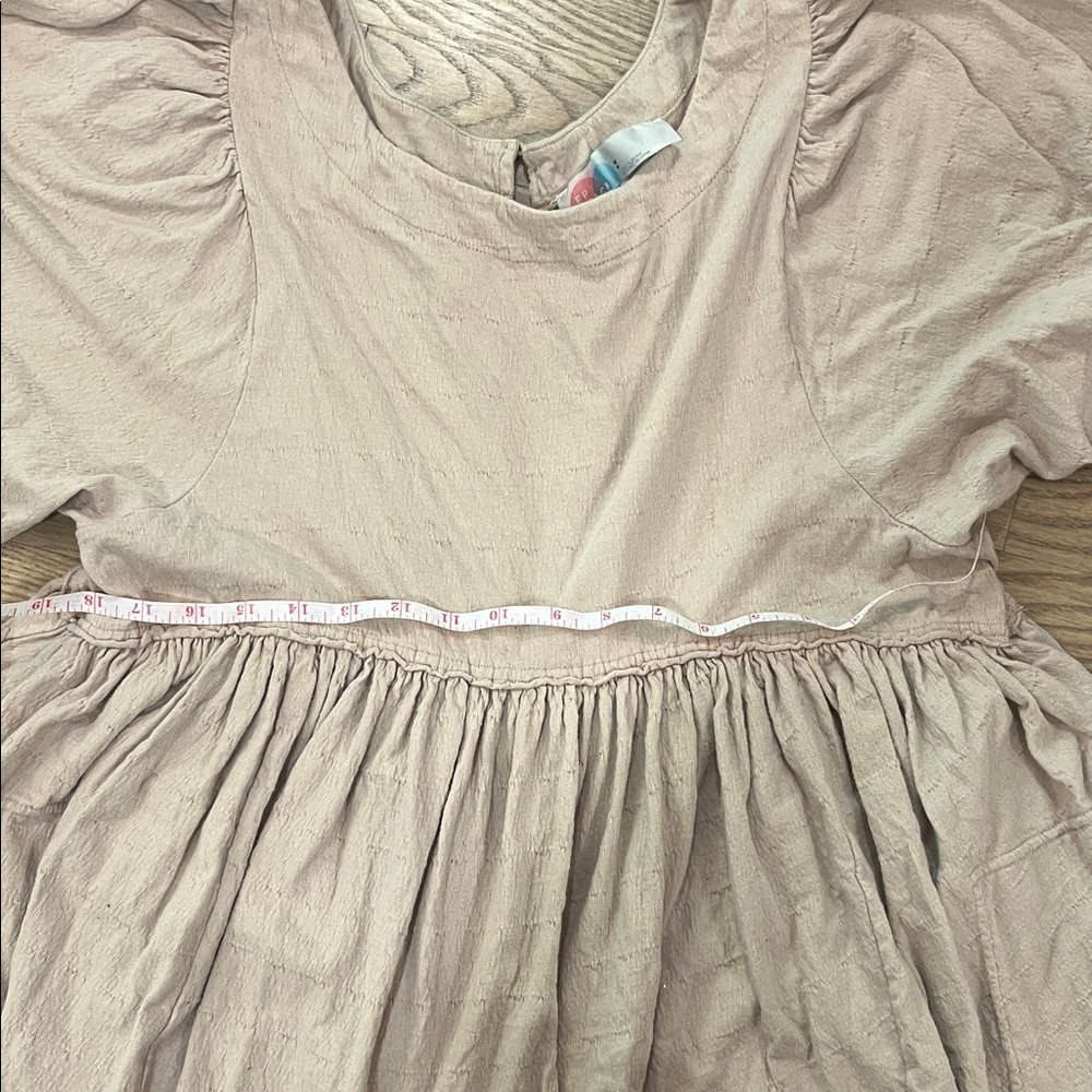 FP Beach Neutral Linen-Blend dress - Picture 3 of 5